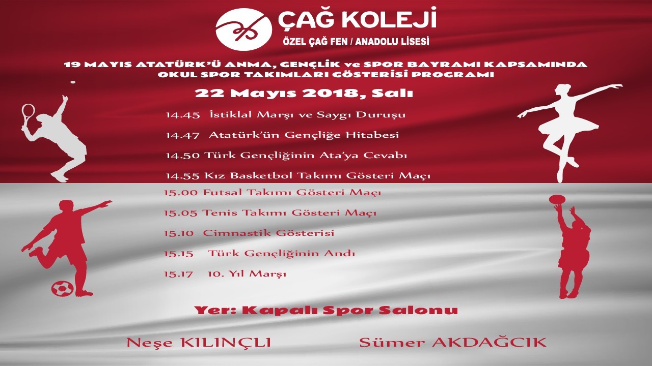 19 mayis ataturk u anma genclik ve spor bayrami kapsaminda okul spor takimlari gosterisi