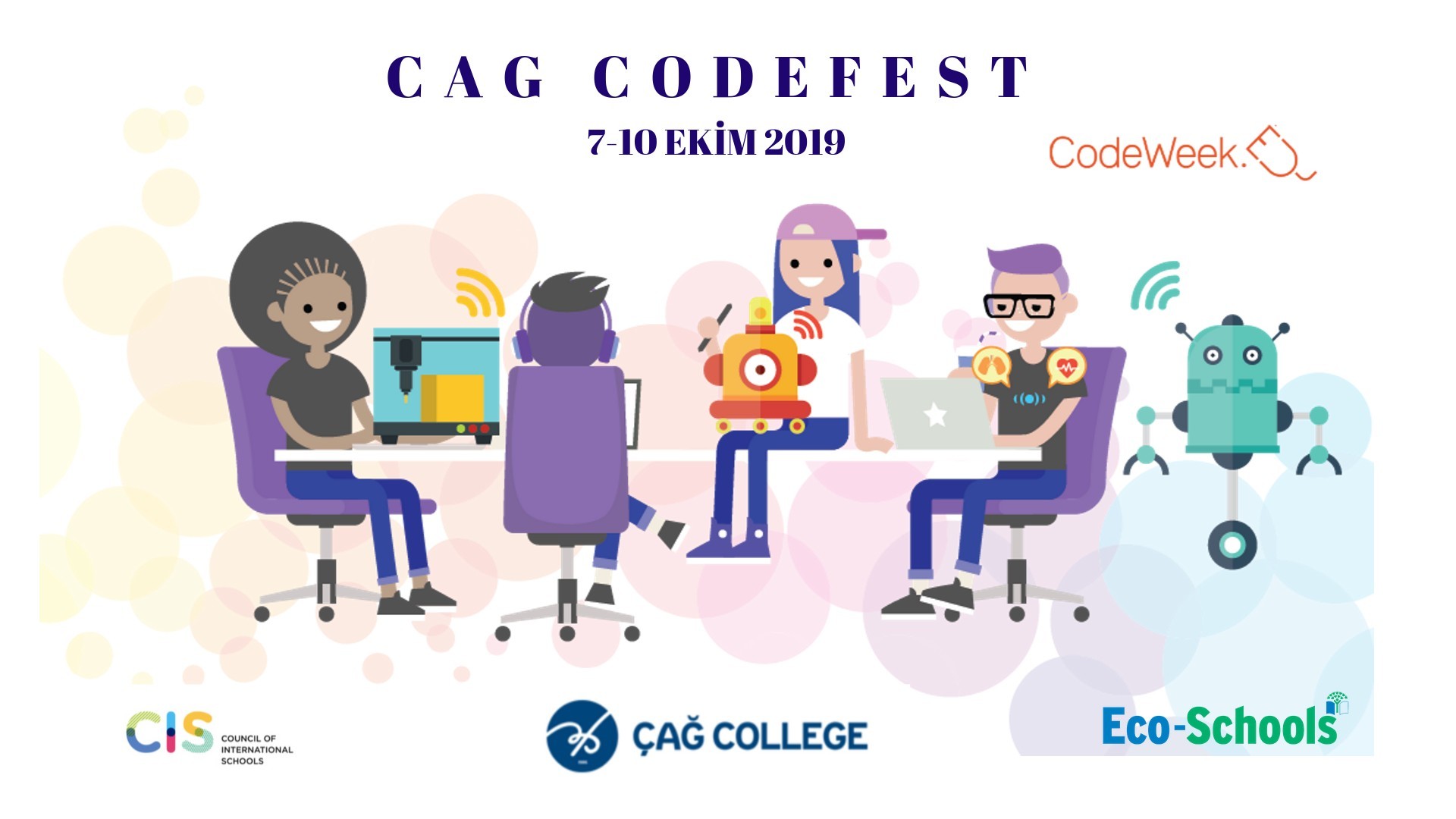 Avrupa Kodlama Haftası CodeweekEU Projesine, CAGCODEFEST Etkinlikleriyle Katılan Okulumuz Başarıyla Süreci Tamamladı