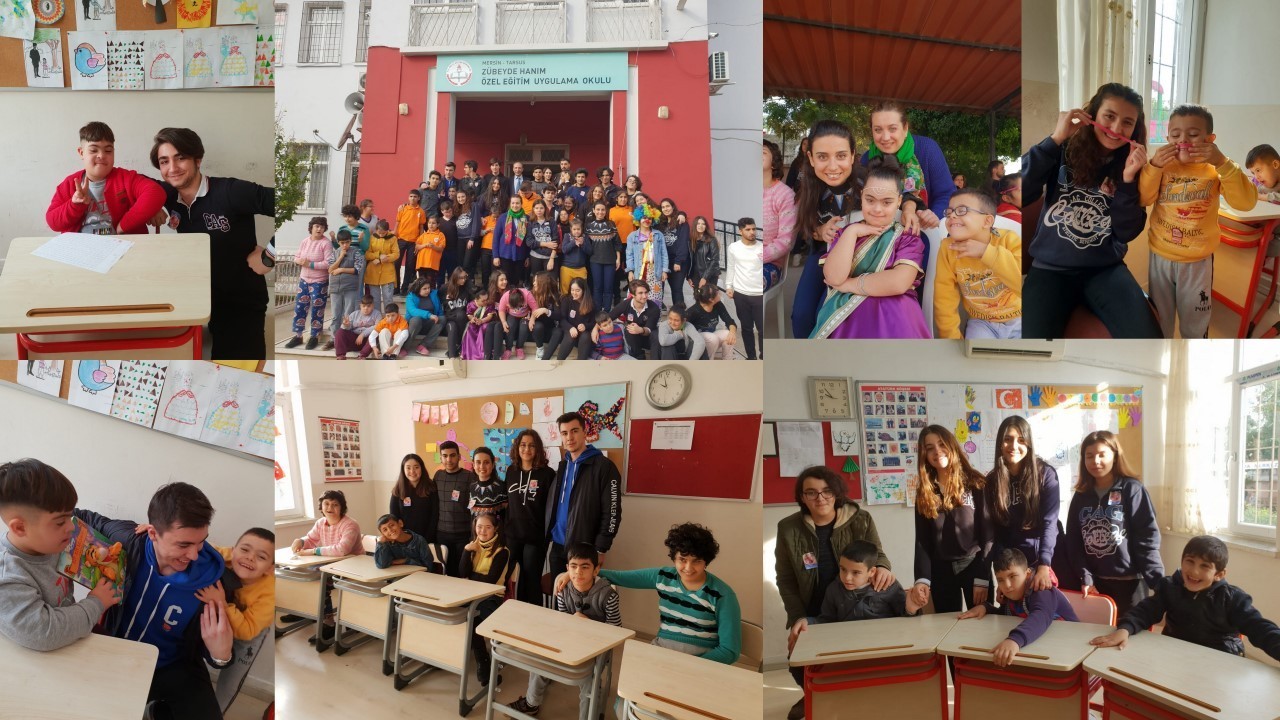 ÖZEL ÇAĞ FEN/ANADOLU LİSESİ ÖĞRENCİLERİ 3 ARALIK DÜNYA ENGELLİLER GÜNÜ’NDE ZÜBEYDE HANIM ÖZEL EĞİTİM UYGULAMA MERKEZİNDEYDİ